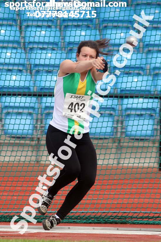 Womens under-20s hammer, Northern Senior and Under-20s Champs., SportsCity, Manchester. Photo: David T. Hewitson/Sports for All Pics